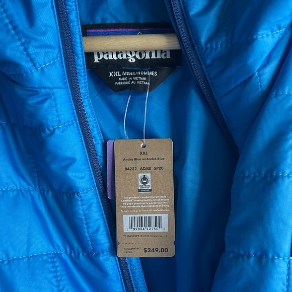 Patagonia Vibrant Blue Quilted Jacket - Picture 4 of 4